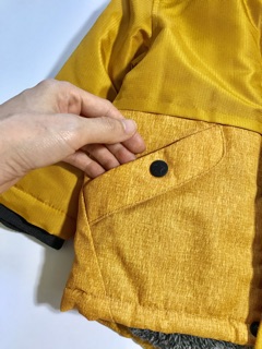 Áo parka bé trai vàng mustard