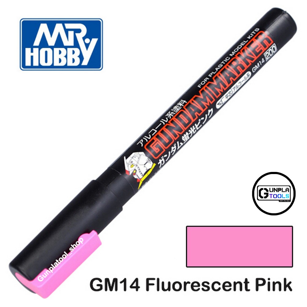 [MR.HOBBY] Bút sơn màu hồng huỳnh quang GM14 Glow