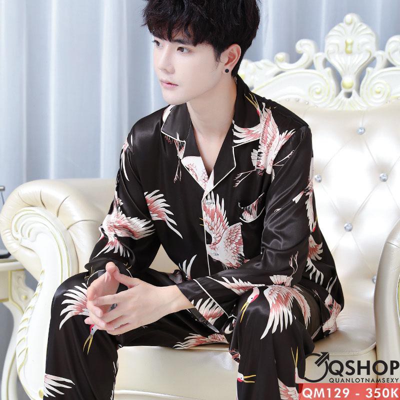 Bộ đồ pijama nam mặc nhà mặc ngủ đồ bộ pijama nam QM129 | BigBuy360 - bigbuy360.vn