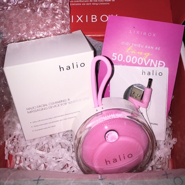 [ Baohanh1-1] Máy rửa mặt HALIO SENSITIVE ( pass lại của Lixibox )