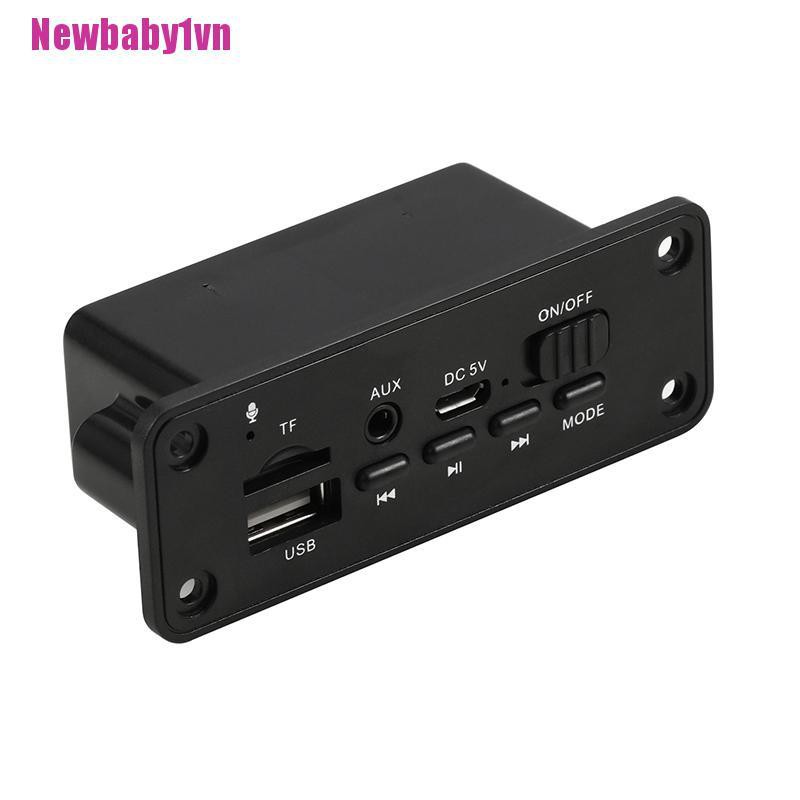 Loa Nghe Nhạc MP3 5.0 Kết Nối Bluetooth 2 * 3W Cho Xe Hơi [BABY1]