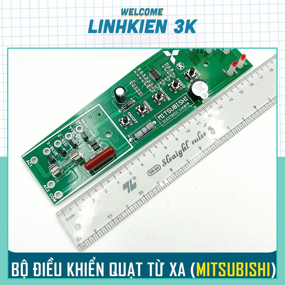 Bộ mạch điều khiển quạt từ xa MITSUBISHI cho QUẠT CÂY QUẠT ĐỨNG LV16-RT/RR/RS ( Chính Hãng )