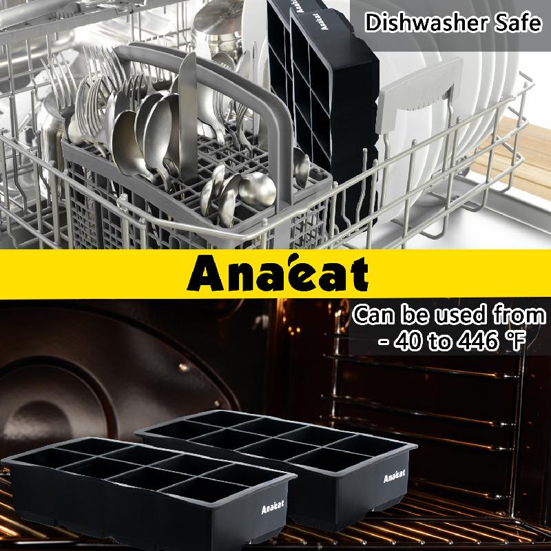 Khuôn Anaeat Dùng Làm Bánh Kem/ Kẹo/ Sô Cô La Đông Lạnh Bằng Silicon Kiểu Vuông Sử Dụng Đơn Giản Và Tiện Lợi