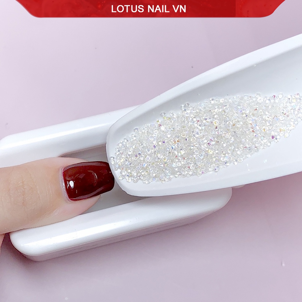 Khay hứng đá rắc nail, khay đựng nhũ rắc móng tiện lợi