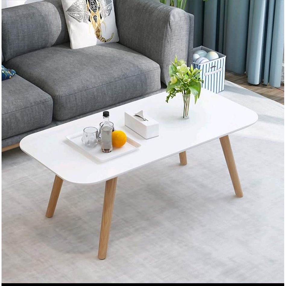 Bàn trà chân gỗ