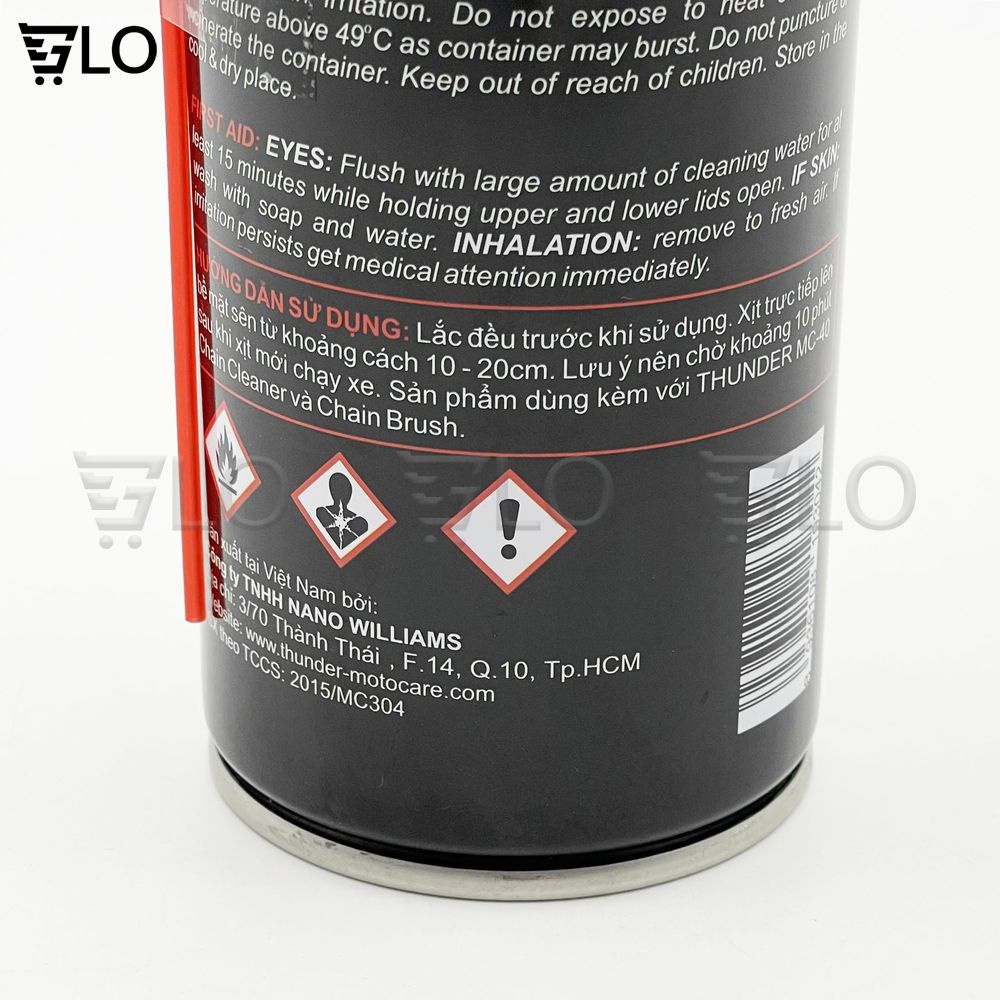 Chai Nhớt Bôi Trơn Dây Sên Thunder Chain Lube 400ml