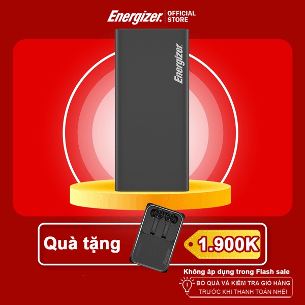 Sạc dự phòng Energizer 26,800mAh XP26800PD - tích hợp 3 cổng output tiện lợi, công suất 87W - Hàng chính hãng