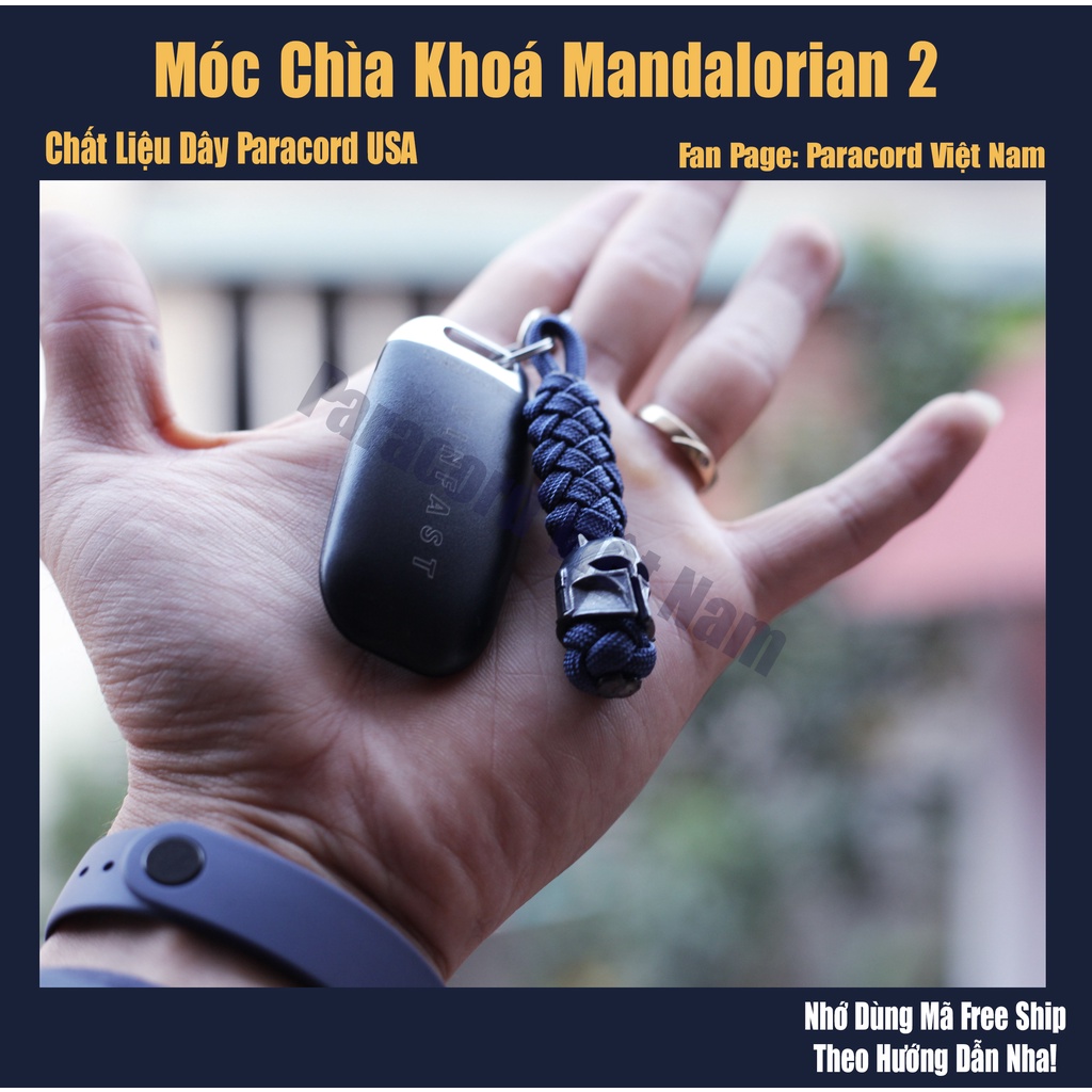 Móc chìa khoá Mandalorian 2 Paracord Sinh Tồn