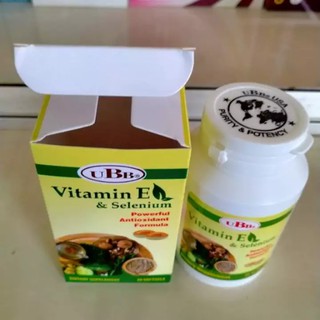 (Hạn 08/2025) UBB® Vitamin E & Selenium – Hỗ trợ chống oxy hóa (Lọ 30 viên)