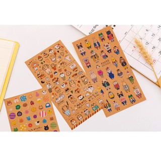 Sticker cute, đẹp, hình dán dễ thương cho học sinh, bullet jounal
