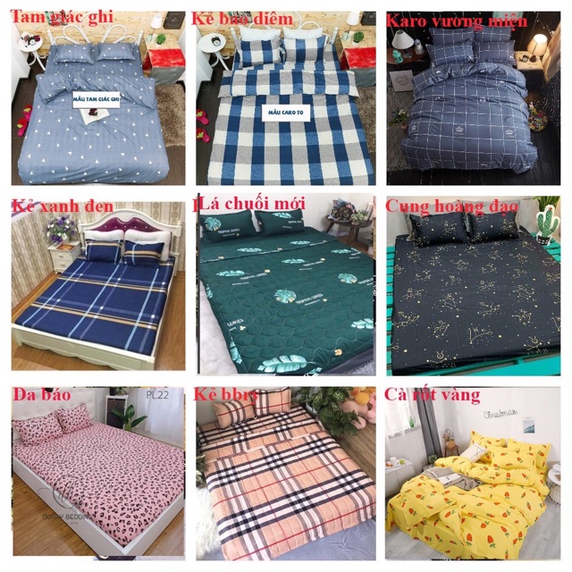 ( Giá rẻ) Combo Vỏ Gối Cotton poly 45X65 cm