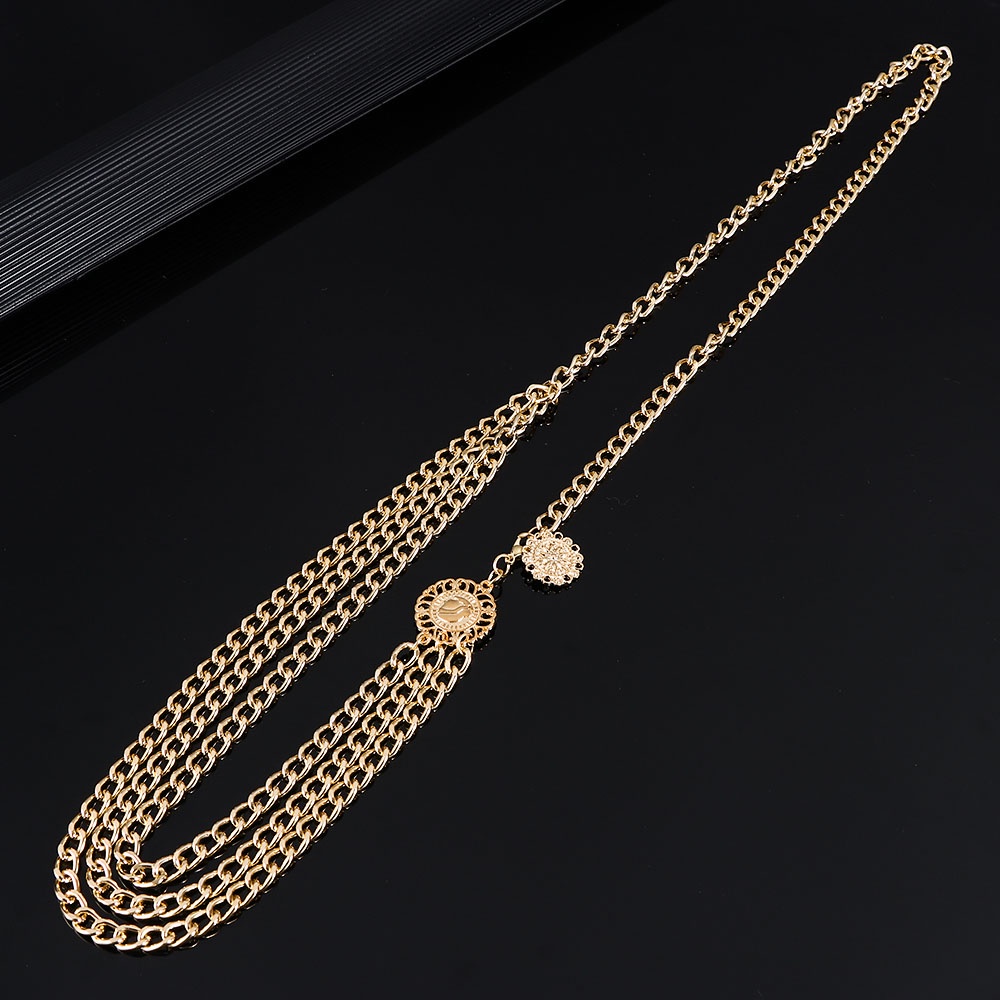 Dây xích đeo thắt lưng bằng kim loại phong cách gothic Bohemian cá tính