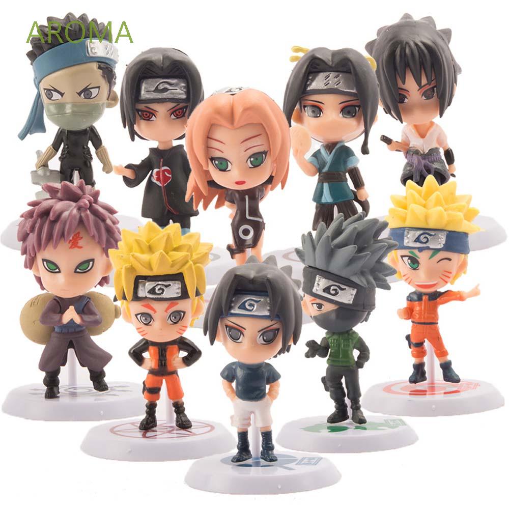 Set 10 Mô Hình Đồ Chơi Nhân Vật Trong Phim Hoạt Hình Naruto