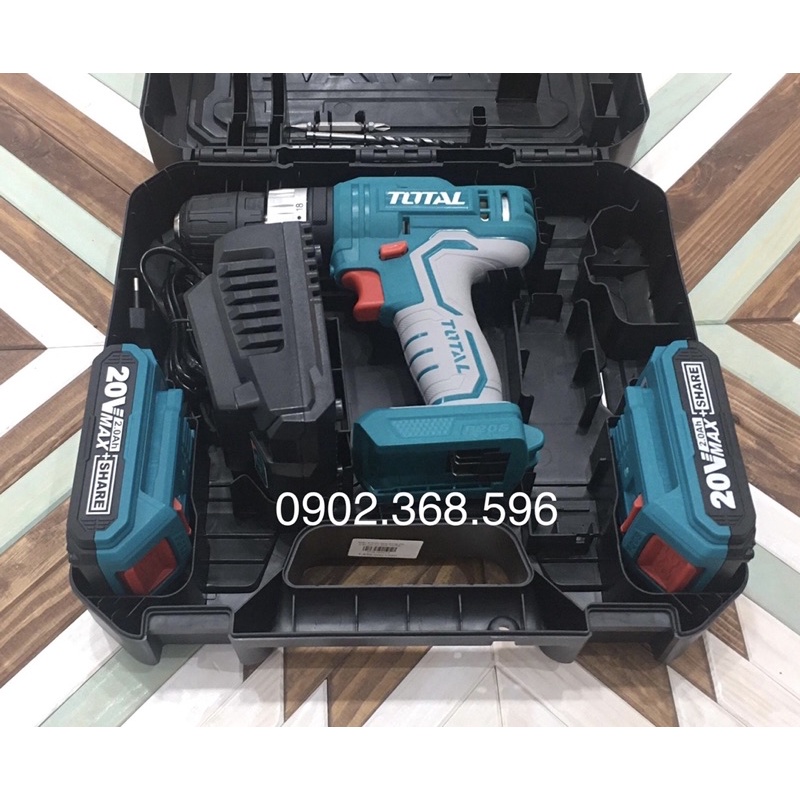 Máy khoan búa pin 20V  TOTAL TIDLI20012