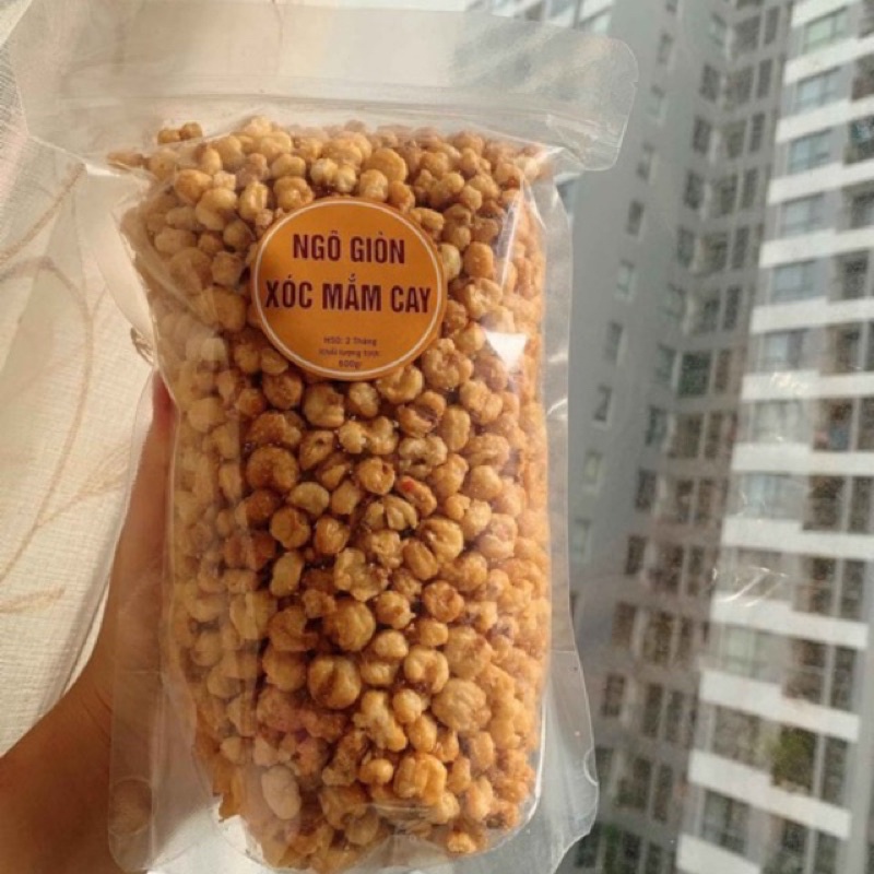 500gr ngô sóc mắm cay siêu giòn thơm ngon