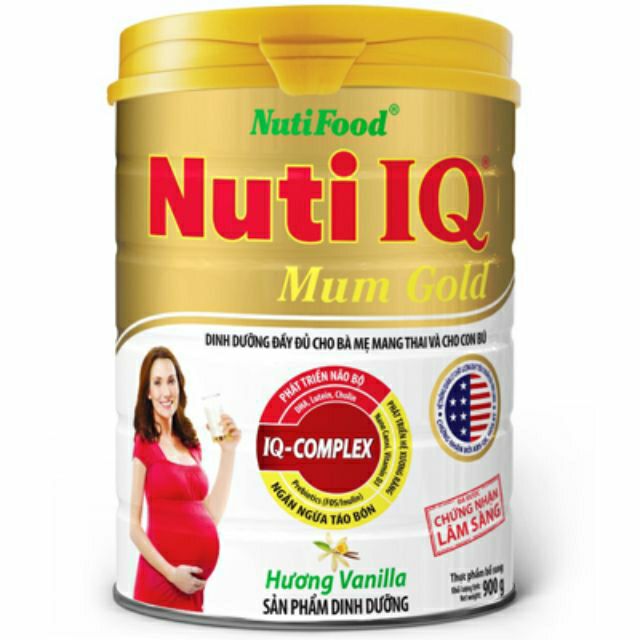 Sữa bầu NUTi IQ Mum Gold hương vani 900g