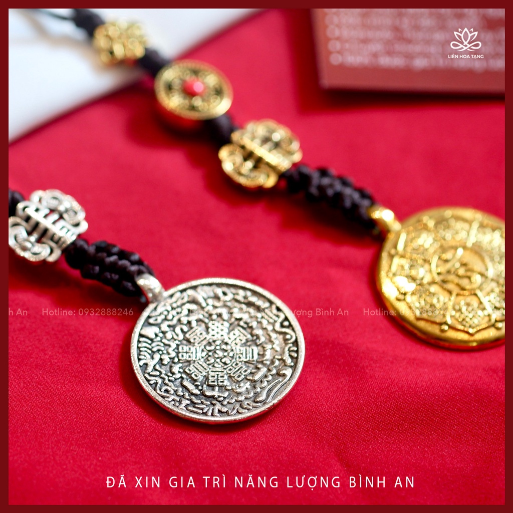 Dây treo thủ công Tây Tạng - Văn Thù Cửu Cung Bát Quái Bình An, Bảo vệ - Liên Hoa Tạng