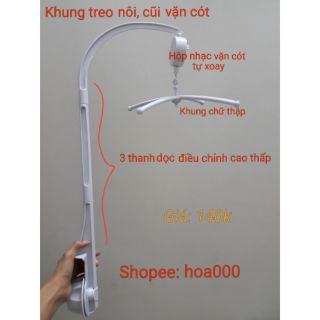 (Có sẵn) Khung treo nôi vặn cót một điệu nhạc