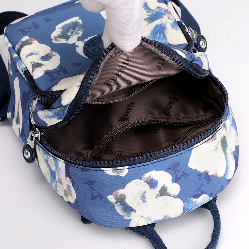 Ba Lô Vải Nylon Siêu Nhẹ In Họa Tiết Đơn Giản Phong Cách Mới Cho Nữ Sinh