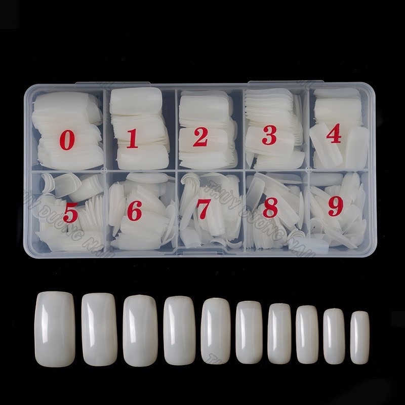 Móng úp chân dài đủ size hộp 500 chiếc - LanChiNail