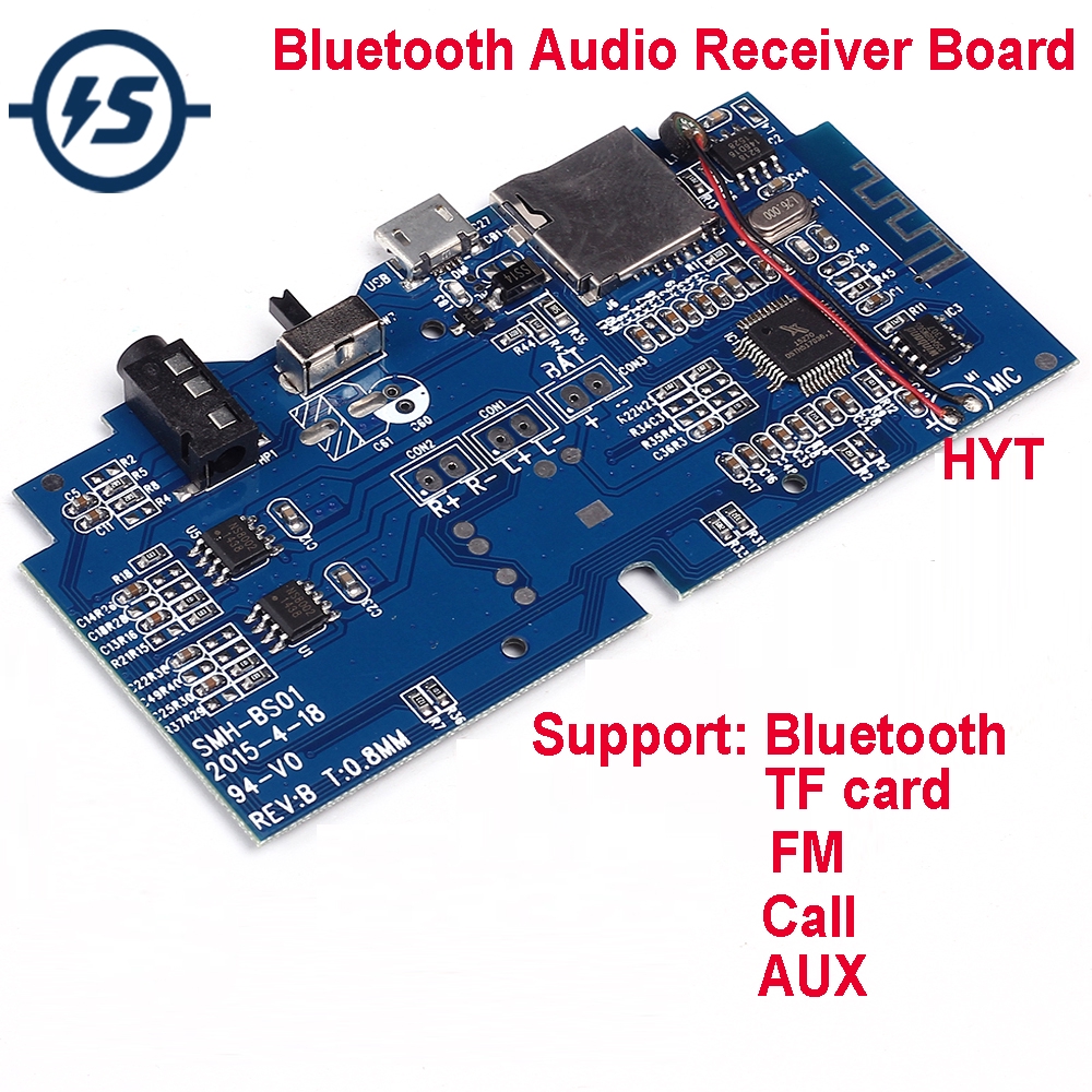 FM Radio Receiver Module Bluetooth MP3 Decoder Board Wireless Decoding Player Module Support AUX TF Card U-Disk USB Board