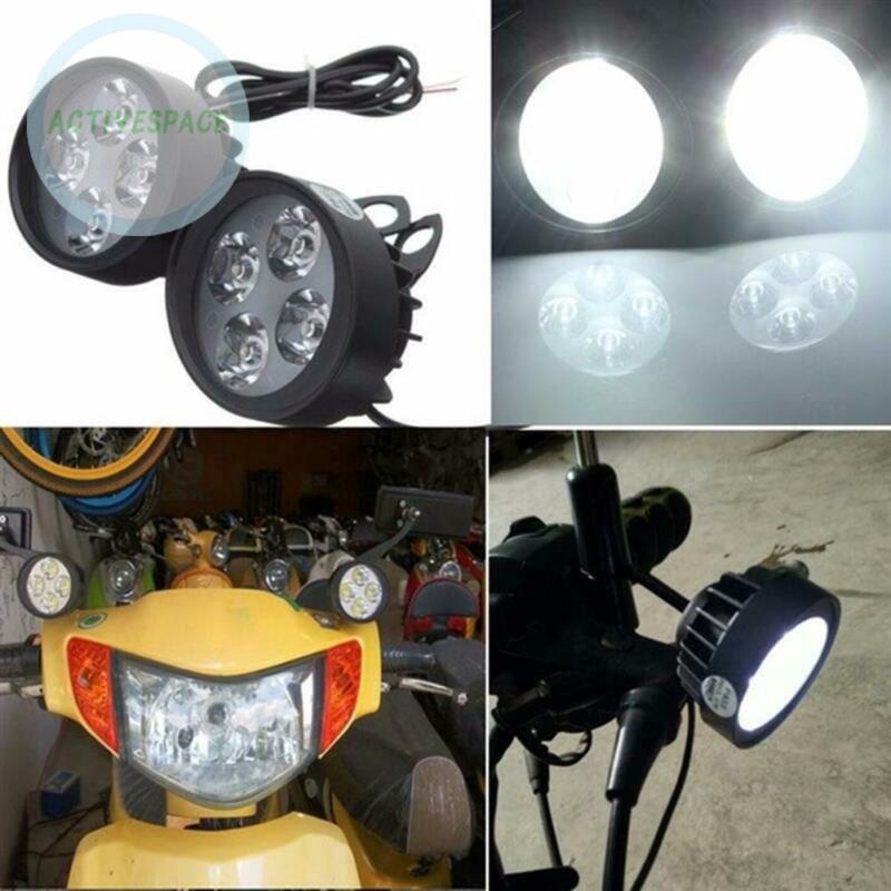 2 Đèn Pha Chống Nước 4 Bóng Led 3000lm 10w Cho Xe Máy | BigBuy360 - bigbuy360.vn