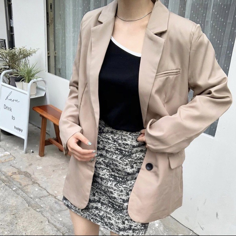 Oat Blazer (Khoác Màu be) | BigBuy360 - bigbuy360.vn