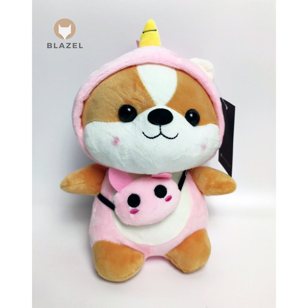 [NOWSHIP]Thú Bông , Thú Nhồi Bông, Chó Shiba Hóa Trang Ngộ Nghĩnh 25cm, Làm Quà Tặng lưu niệm Nhiều Màu Sắc