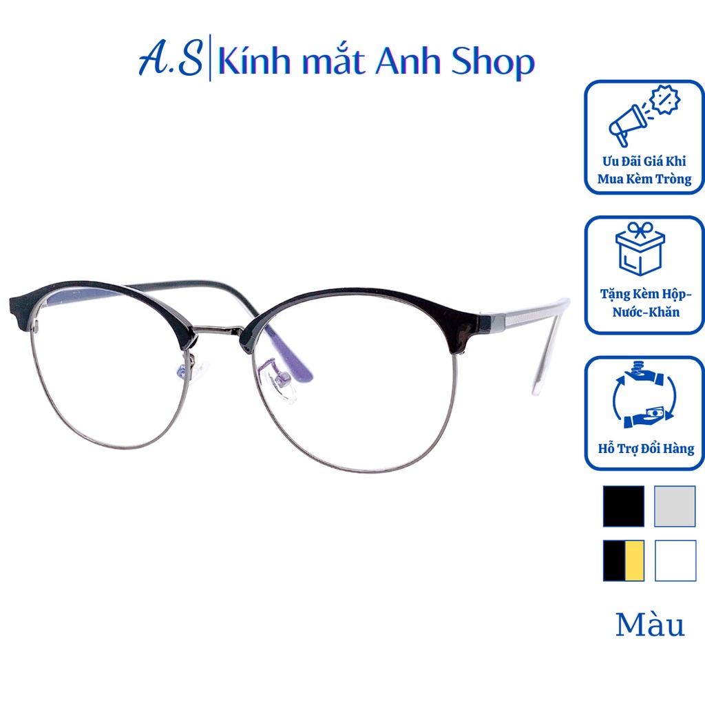 Kính tròn thời trang nhỏ xinh chất liệu kim loại GM1027