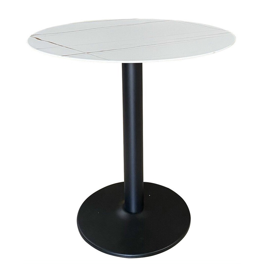 Bàn cafe tròn mặt đá nhập khẩu 60cm B21