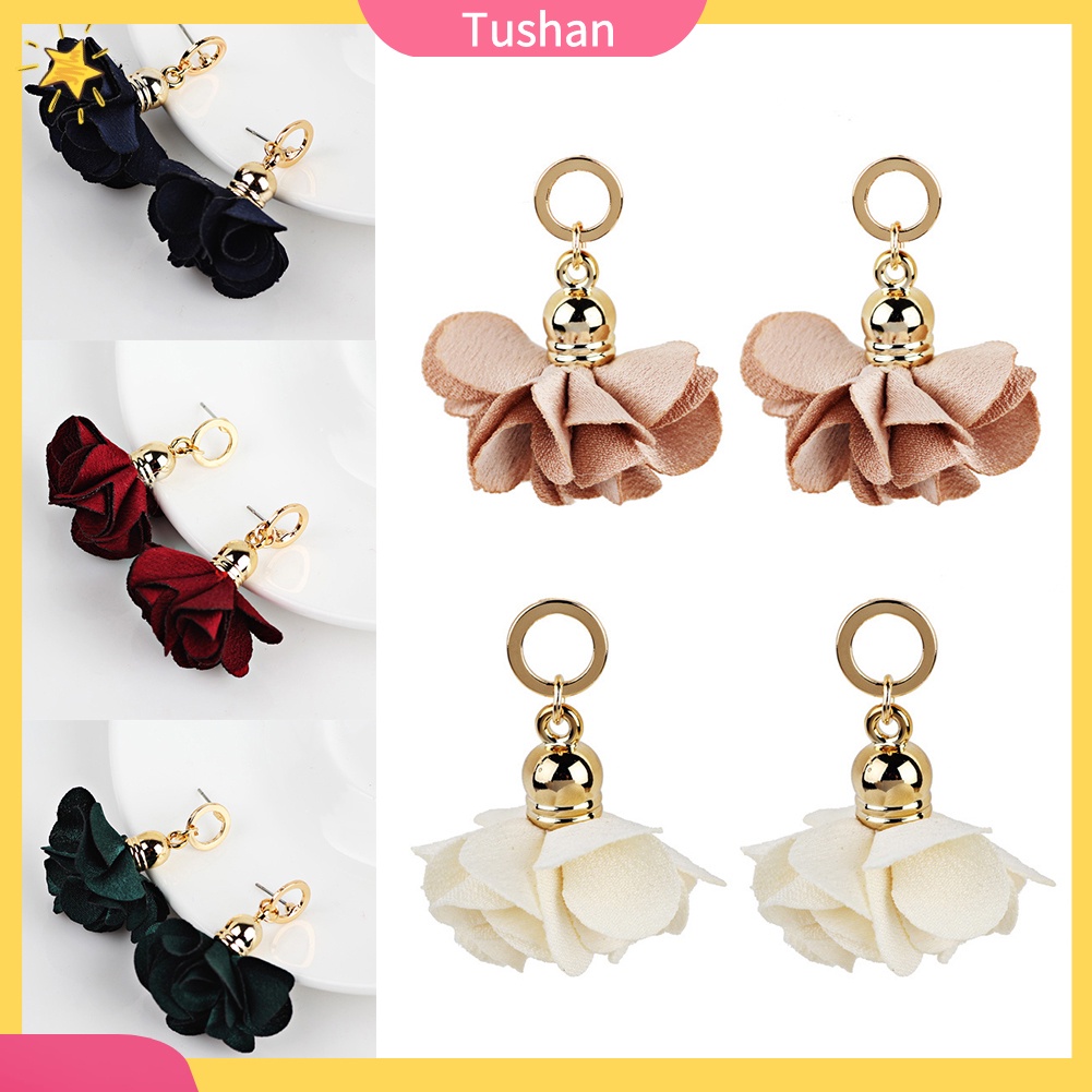 Hoa tai dáng dài thời trang phong cách cho nữ