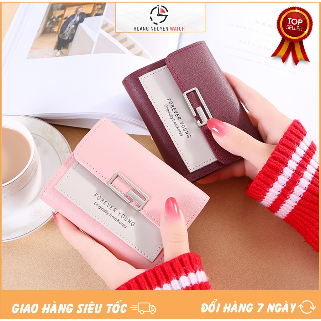 [ Phụ Kiện] Ví Nữ Cầm Tay Forever Young From Korea V198 Cách Điệu Trẻ Trung