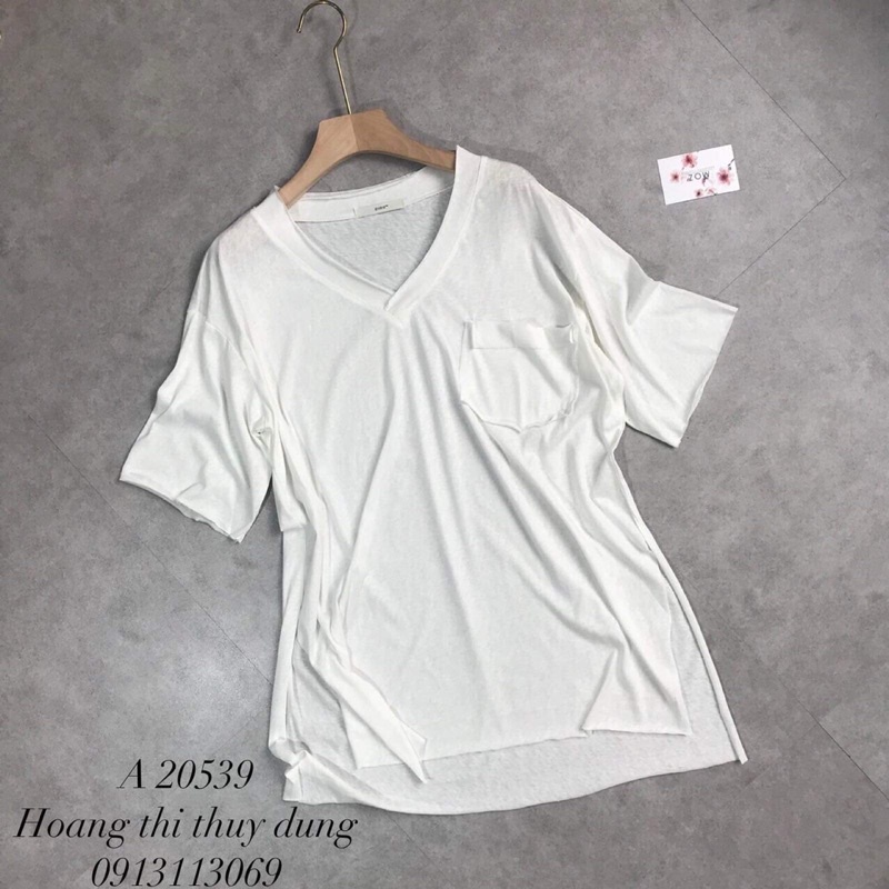 ÁO CỔ TIM FORM RỘNG CÓ TÚI COTTON | BigBuy360 - bigbuy360.vn