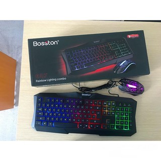 Combo Bàn phím + chuột Bosston 837-LED