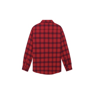 Áo Sơ Mi Flannel Màu Đỏ Sọc Vàng