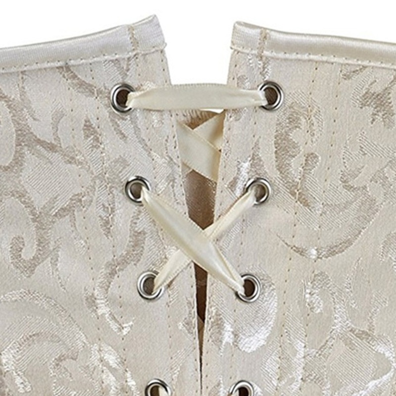 Đai Nịt Bụng Corset Màu Trắng / Đen / Đỏ Phong Cách Gothic