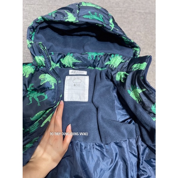 Áo khoác phao khủng long bé trai