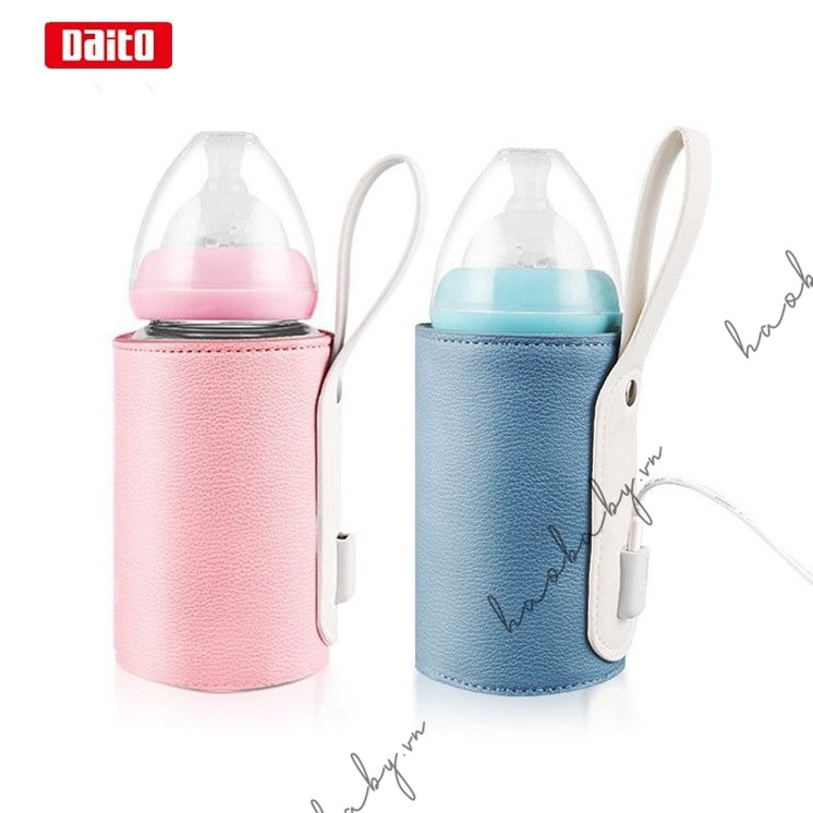 [Haobaby shop] Túi ủ giữ nhiệt bình sữa di động cao cấp, hâm sữa USB thông minh cho bé