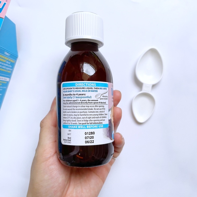 Vitamin tổng hợp cho bé Vitabiotics Wellbaby UK 150ml