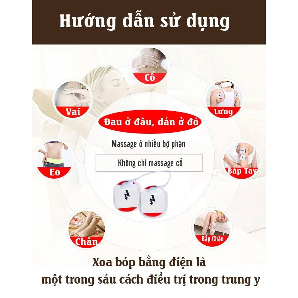 Máy trị liệu massage cổ 3D Bằng Xung Điện Từ