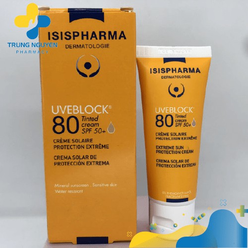 Kem chống nắng ISIS Pharma Uveblock SPF 80 (MẪU MỚI) - BẢO VỆ DA VƯỢT TRỘI