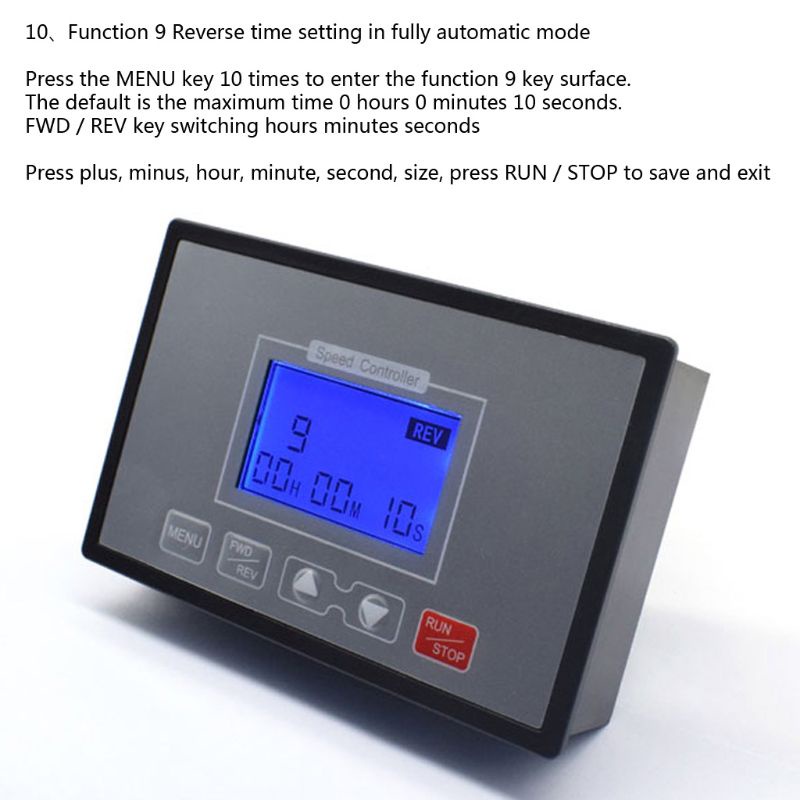 Bộ Điều Khiển Tốc Độ Động Cơ Thông Minh Màn Hình LCD 0 60A PWM DC 10-55V