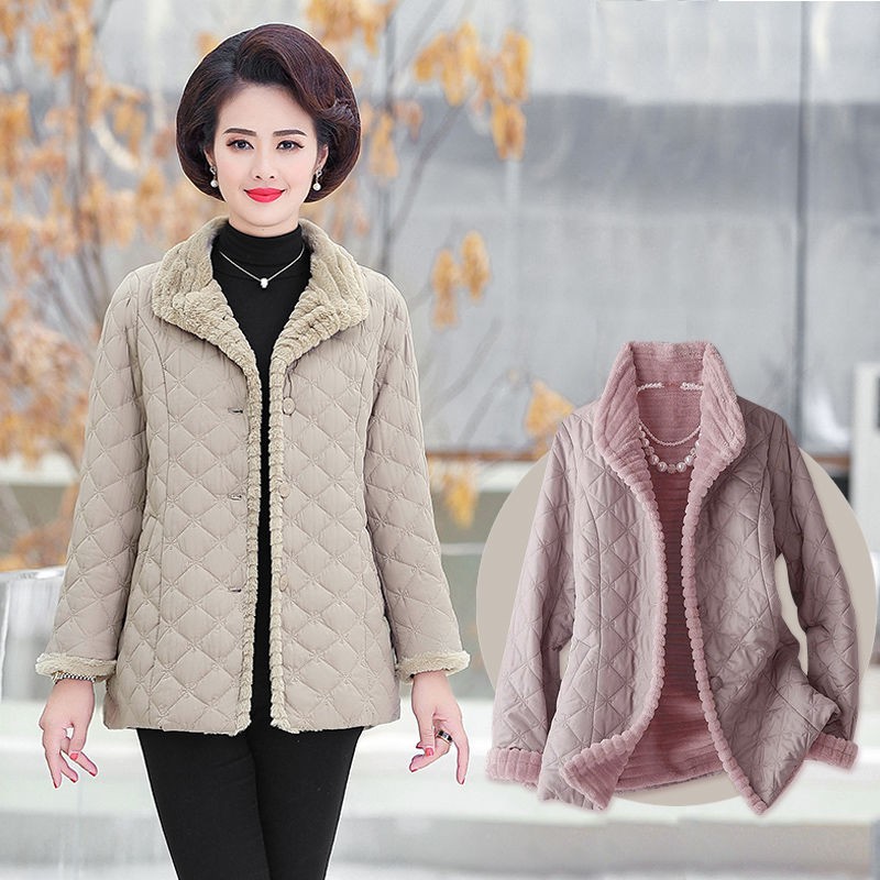 Áo Khoác Phao Cotton Thời Trang Mùa Đông 2020 Cho Phụ Nữ Trung Niên