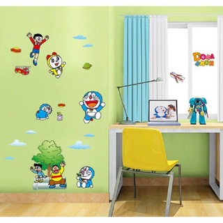 Decal dán tường doremon và các bạn