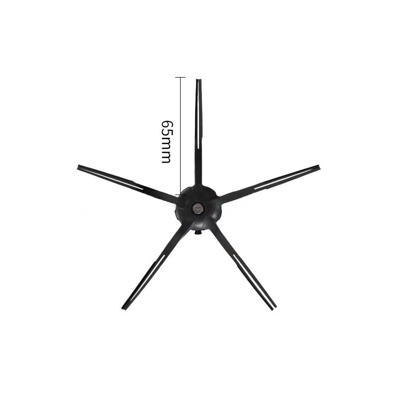 Đối với xiaomi mijia 1 / 1s SDJQR01RR / 02RR / 03RR 2 Lite MJSTL Roborock S50 S51 S52 S55 P5 S6 S5max s7 MAXV Ultra cộng với T7S Plus G10S G10S Pro S6 maxv S6 T8 Q7Max / Q7 Max + robot Máy hút bụi 5 cánh tay Silicone Các bộ phận bàn chải bên màu đen và tr