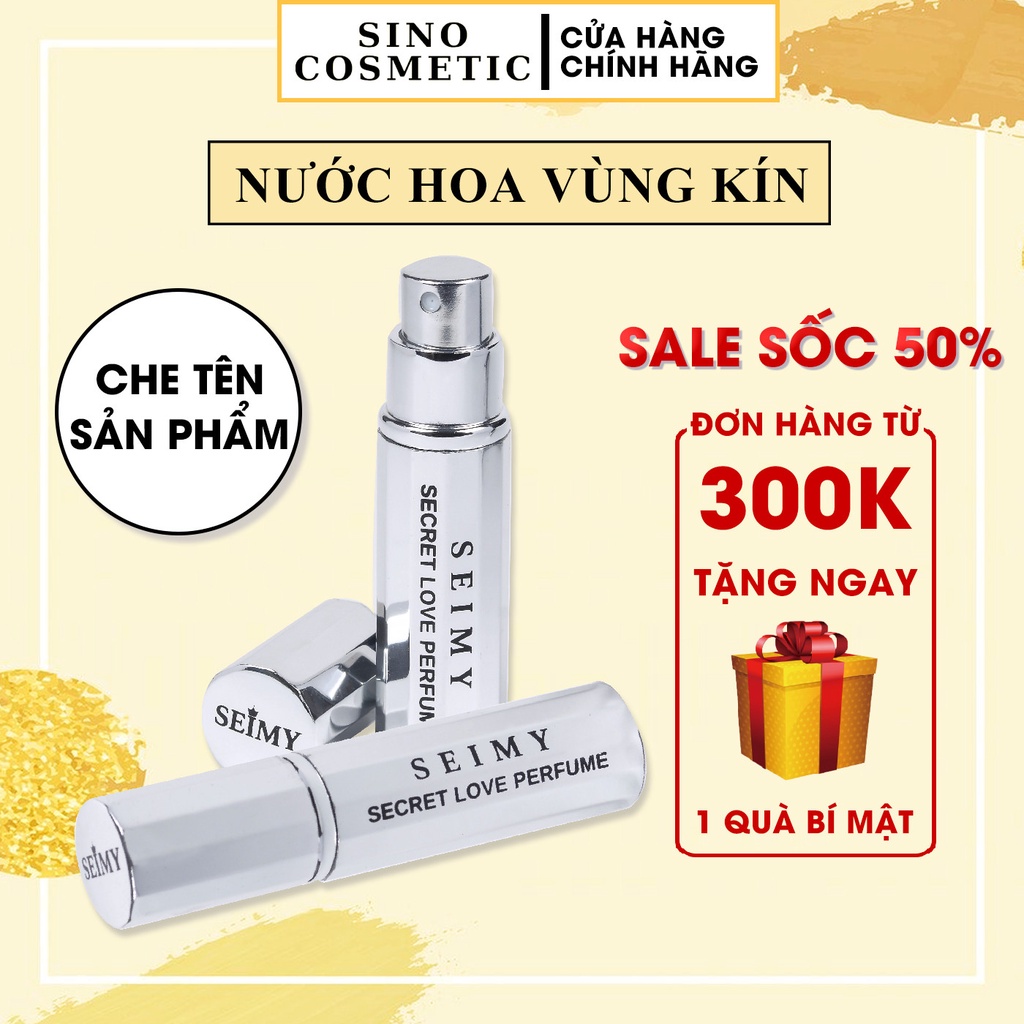 Nước hoa vùng kín Seimy - Secret Love Perfume - Nước hoa cô bé - Lưu hương lâu 24 giờ Hương thơm chuẩn Pháp 5ml