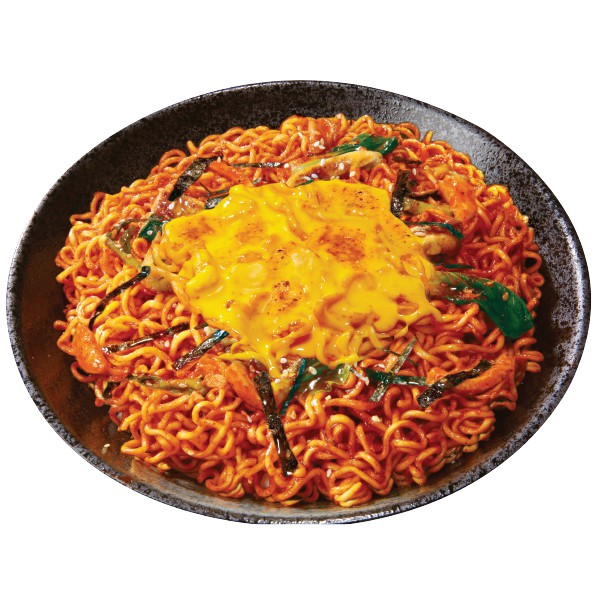 Lốc 5 gói Mì xào NISSIN hương vị GÀ CAY PHÔ MAI Hàn Quốc