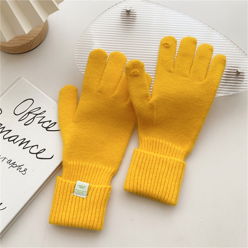 Găng Tay Len Móc Giữ Ấm Chạm Màn Hình Cảm Ứng Thời Trang Thể Thao Nam Mùa