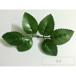 Lá hồng giả (set 30 lá)