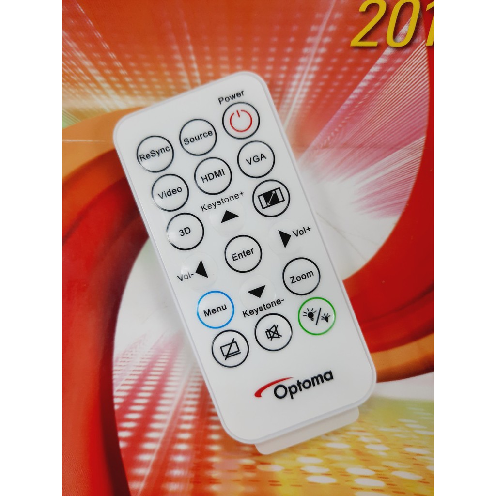 Remote Điều khiển máy chiếu Optoma- Hàng chính hãng mới 100% Tặng kèm Pin